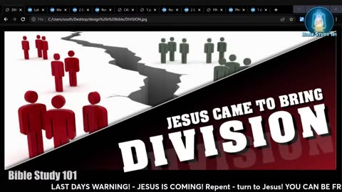 JESUS BRINGS DIVISION [@BIBLESTUDY101 ON YT]