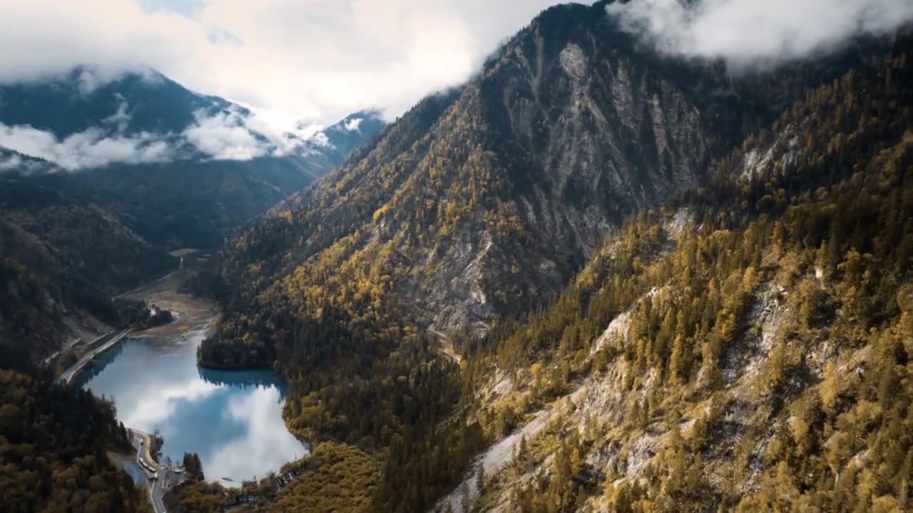 Outdoor aerial photography, the natural beauty of the eastern mountains of the United States