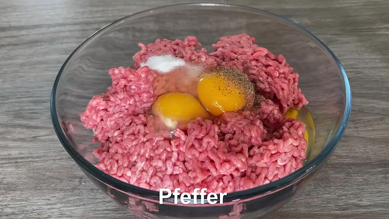 Leckeres Hackfleisch Rezept für einen festlichen Tisch schnell und einfach
