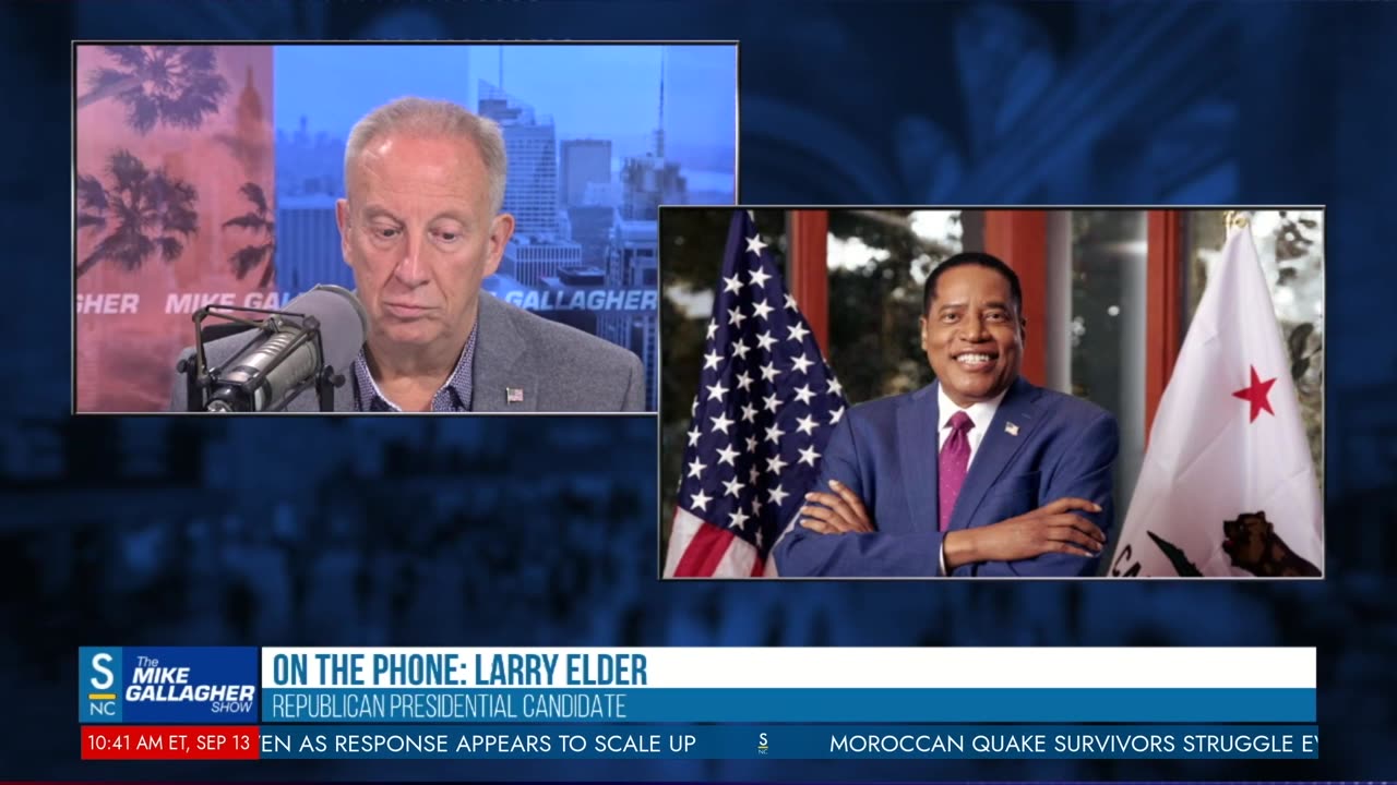 Republican presidential candidate Larry Elder joins Mike to discuss his efforts to participate in the 2nd GOP debate