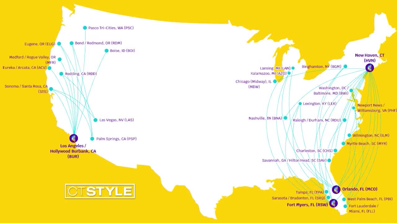 Avelo Airlines 14 Destinations and Growing