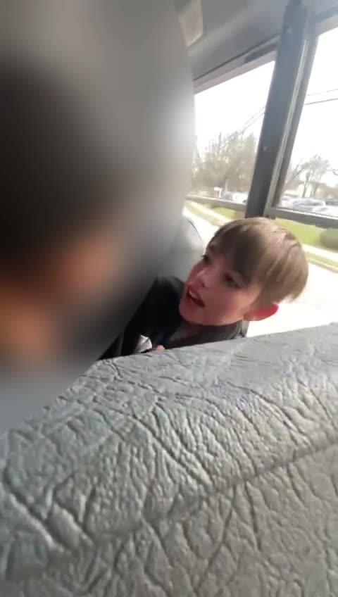 LARGE GIRL STRANGLES SMALL BOY (MILITARY KID) ON SCHOOL BUS FEBRUARY 13, 2023