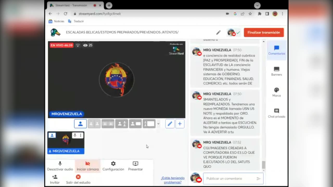 Escalada Bélicas / Estar Precavidos.