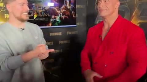 "Mr. Beast Challenges Dwayne 'The Rock' Johnson to an Epic Rock-Paper-Scissors Showdown!"