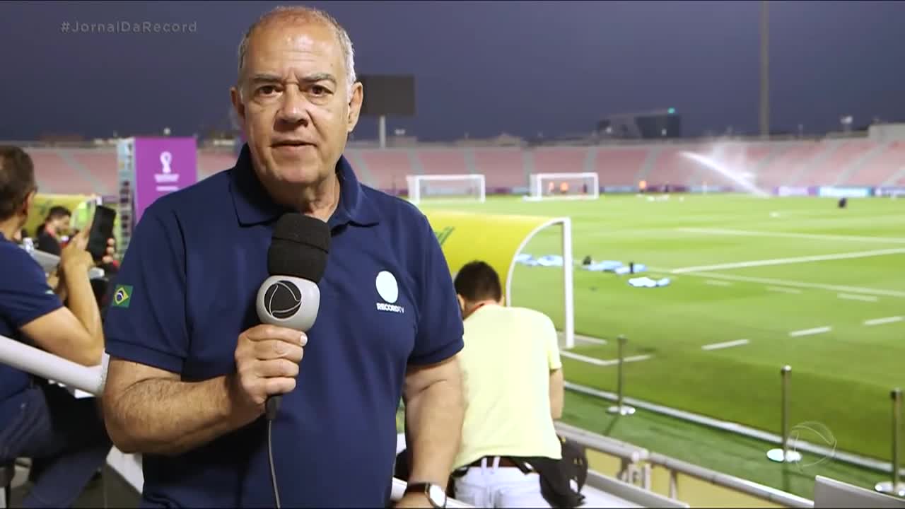 Seleção Brasileira conhece estádio do jogo de estreia contra a Sérvia