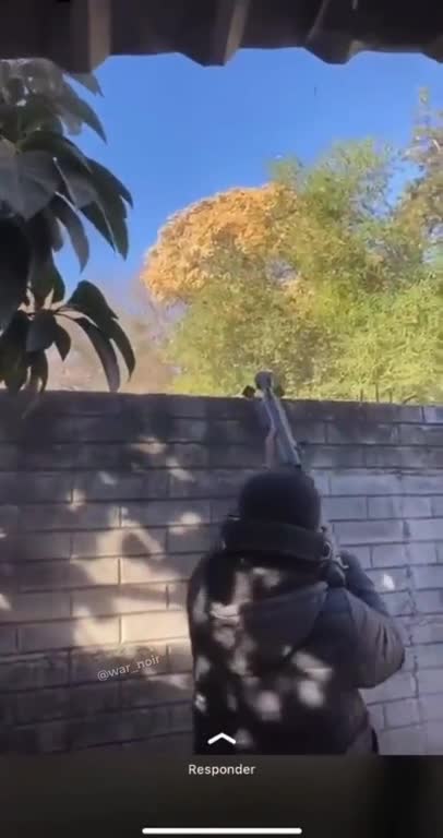 Sinaloa Cartel firing a .50 Cal Barrett anti-materiel rifle at a plane of the Mexican Air Force