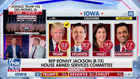 Ronny Jackson on Hannity - Iowa Caucuses 1/15/2024