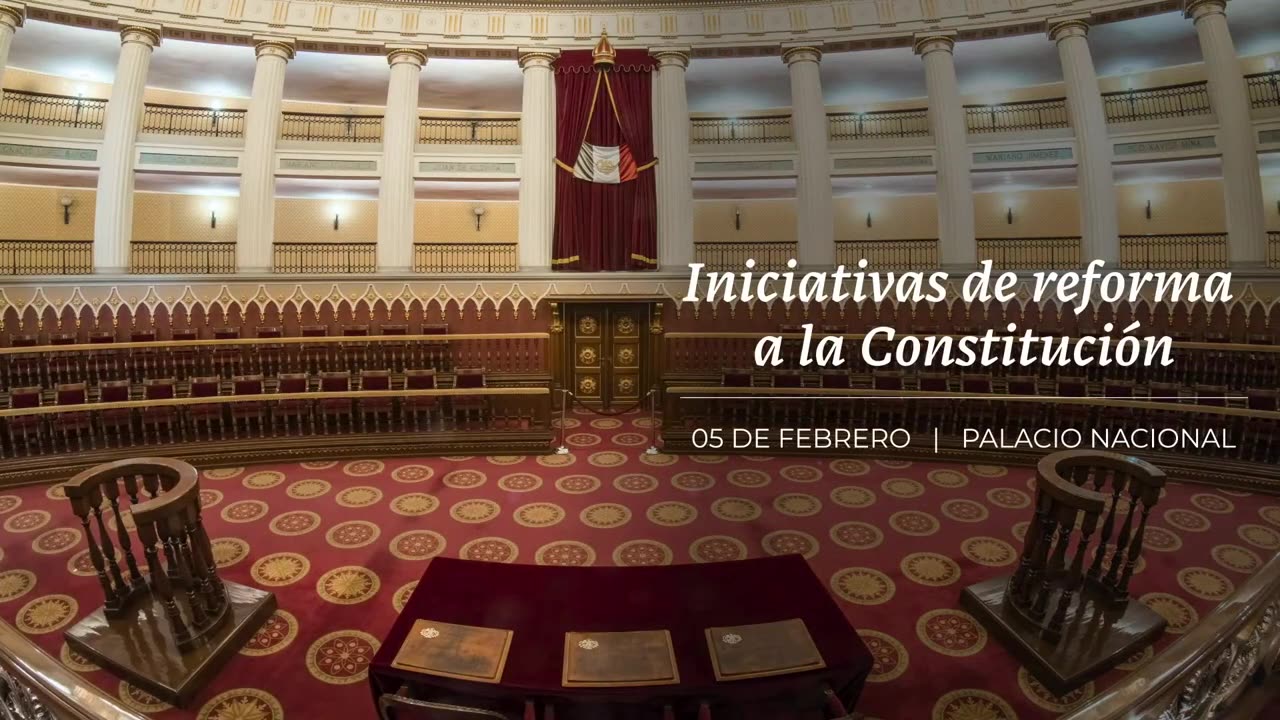 iniciativas de reforma a la constitucion desde el palacio nacional. 5 de Febrero de 2024