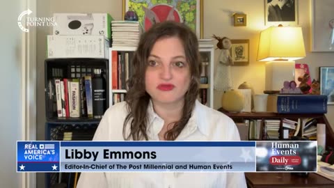 Libby Emmons expresses to Jack Posobiec her concern that AI will not only be utilized as a tool