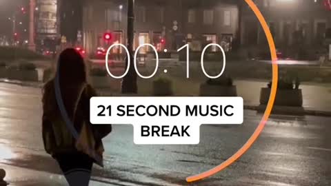 21 second music break