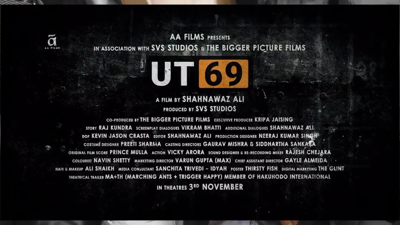 UT69 Official Trailer | Raj Kundra | Shahnawaz Ali | AA Films | In Cinemas 3rd Nov