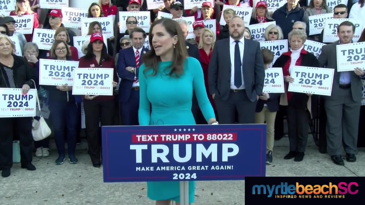 Rep. Nancy Mace speaks at Trump rally in South Carolina | February 1, 2024