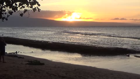 Lahaina, HI — Honokowai Beach Park - Sunset