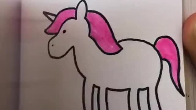 Short movie by hand made drawing in book