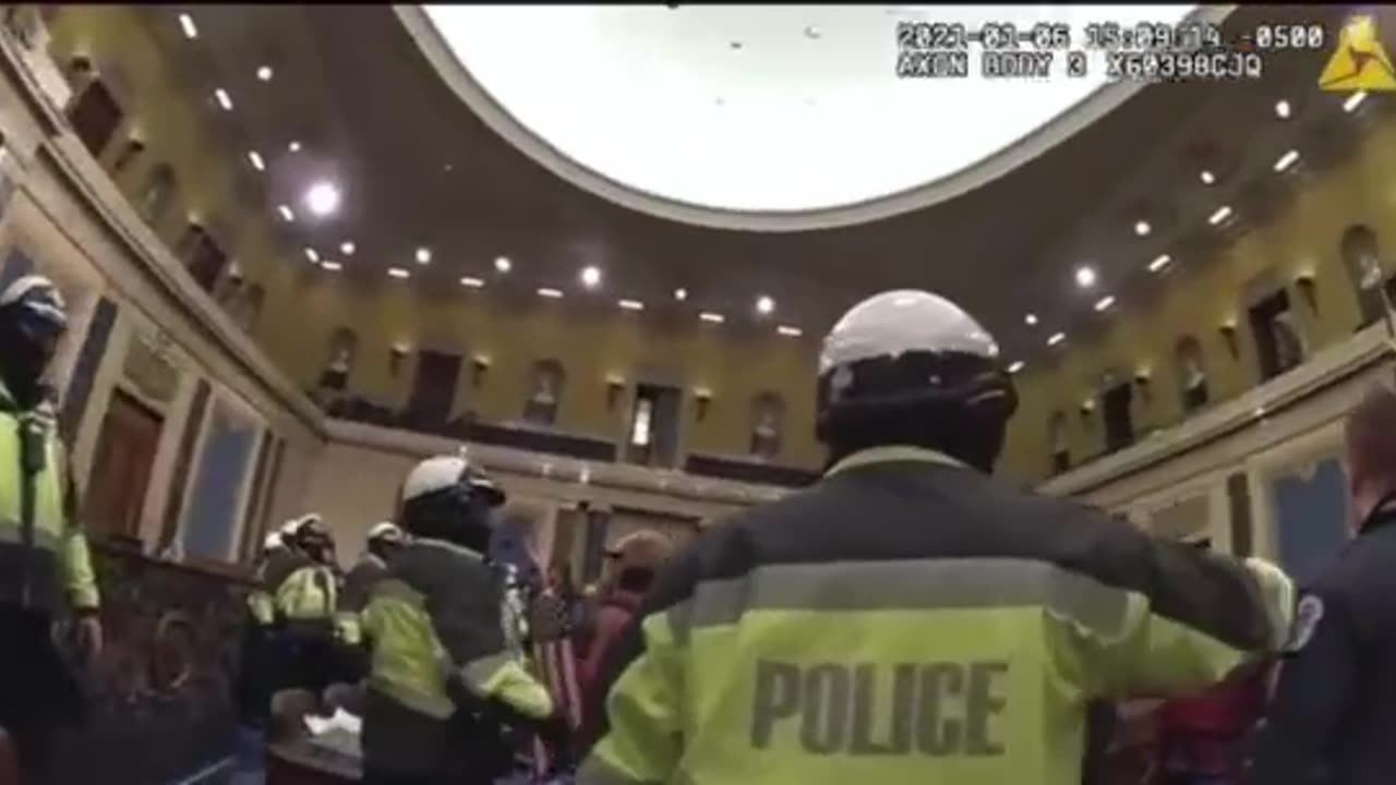 New January 6th bodycam footage from inside the Capitol.