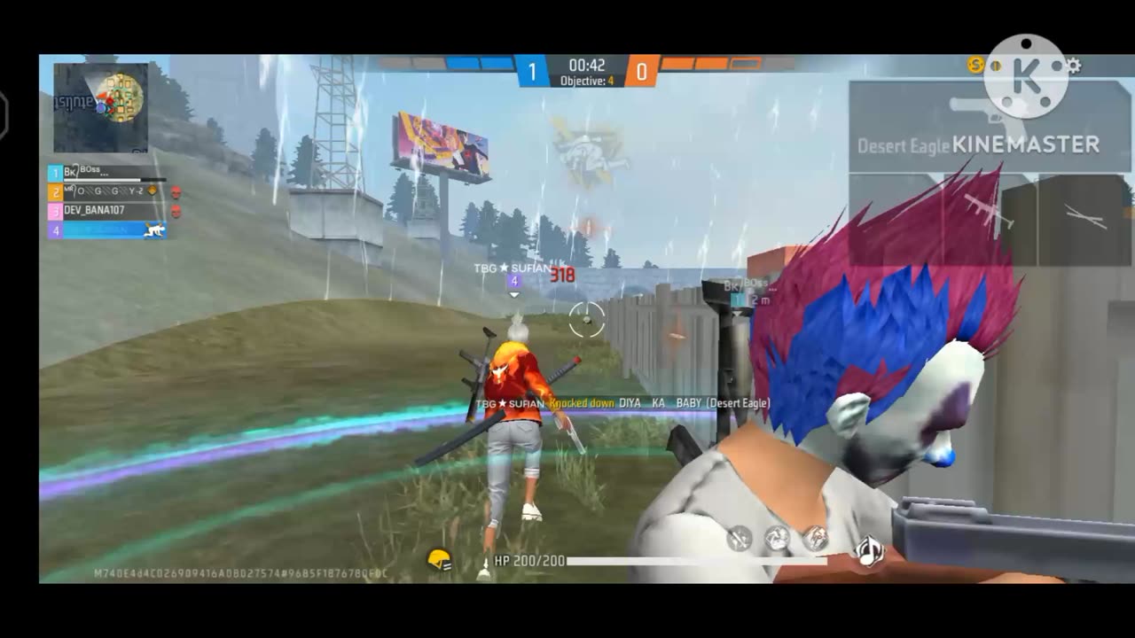 Free fire 1v4 gameplay jod or wot