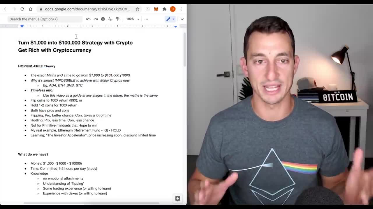 TURN $1000 INTO $100,000 WITH CRYPTO! 100X STRATEGY | Get Rich with Cryptocurrency