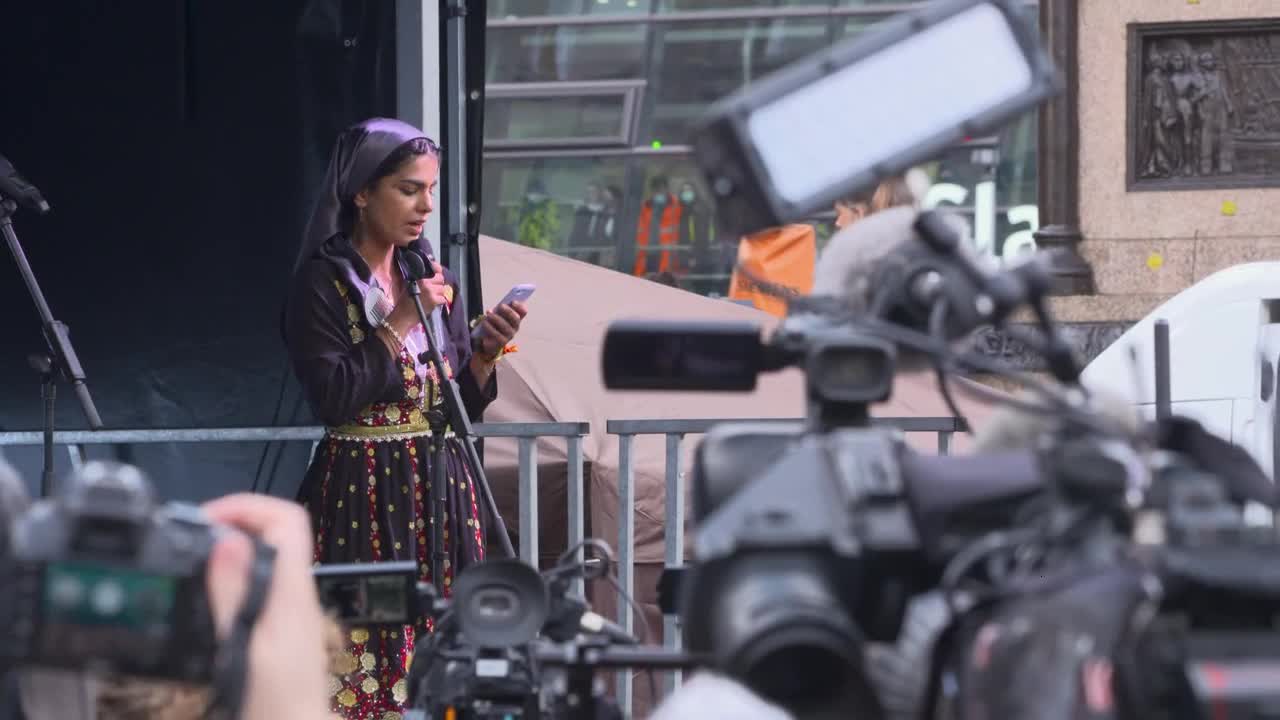 Activists Speaking at COP26 Climate Change Protest 134