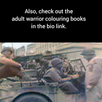 First US troops entering Linz historic #Colourized footage 🇺🇸🎥