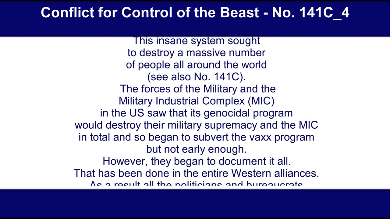 Conflict for Control of the Beast - No. 141C_4