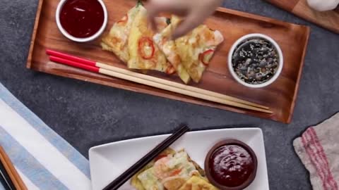 KOREAN SEAFOOD SCALLION PANCAKES