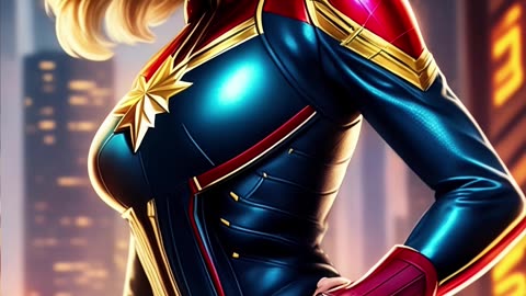 THESE AI ART WILL CHANGE YOUR IDEA OF BEAUTY / Beautiful Captain Marvel AI Art