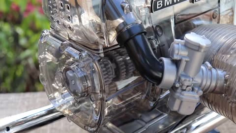 BMW R90S Flat-Twin Motorcycle Engine Model Build