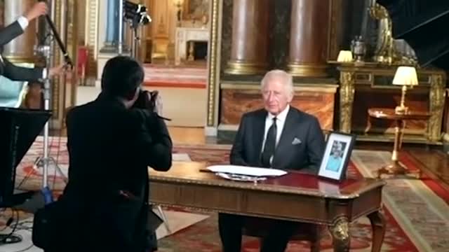 BTS of Charles' first address as King