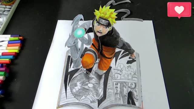 NARUTO Rasengan | Drawing 3D