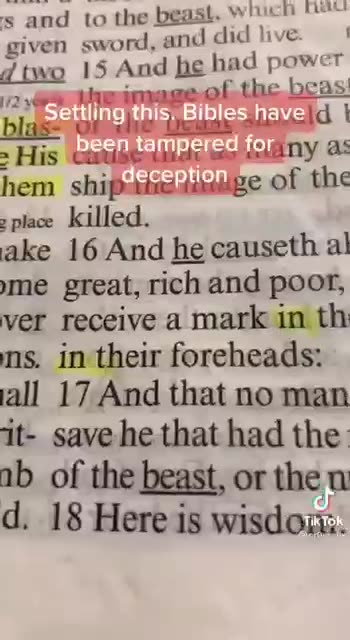 The Bible Tampering Re Mark Of The Beast