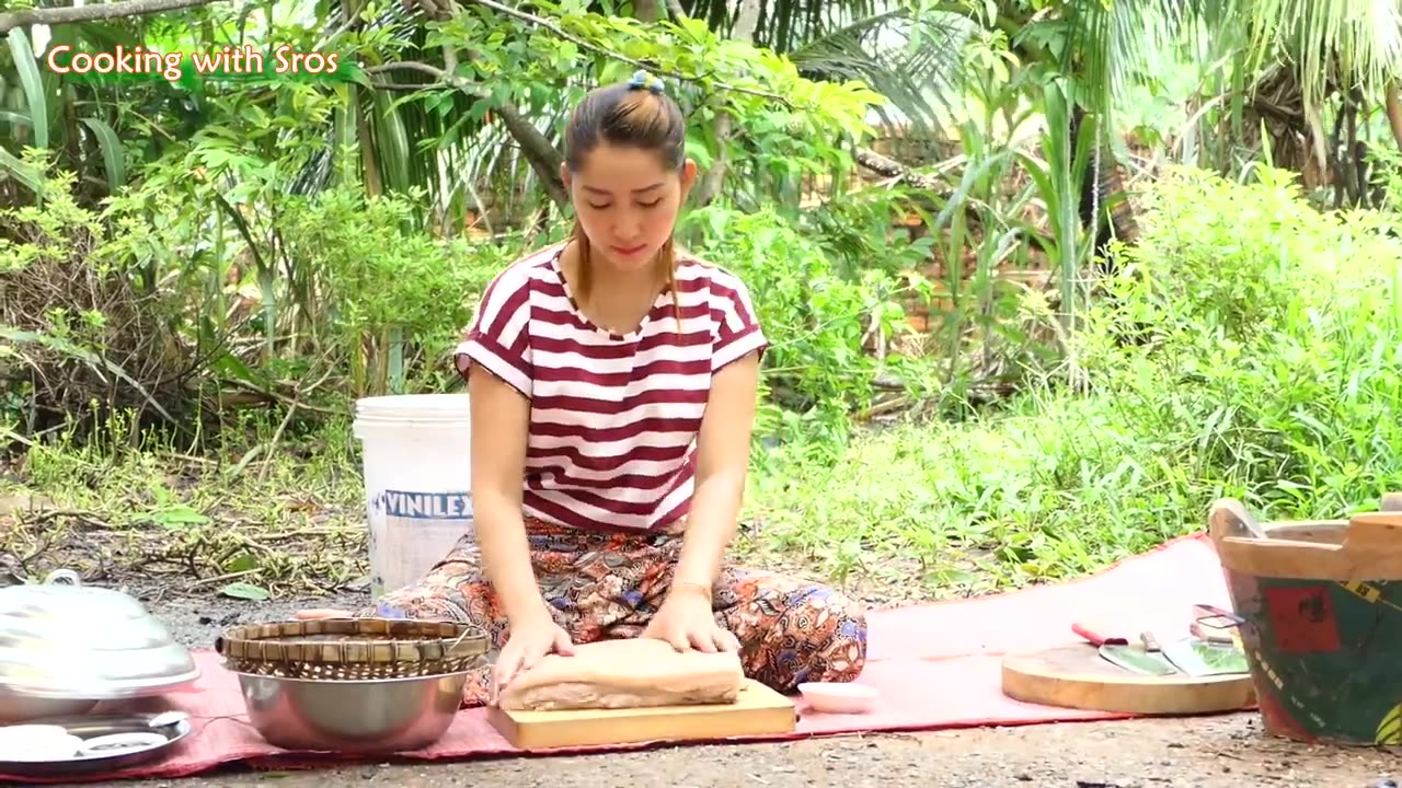 Yummy Crispy Pork Frying Recipe - Village Style cooking