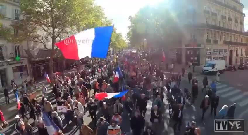 Tens Of Thousands Of French People Come Out Against Their Government