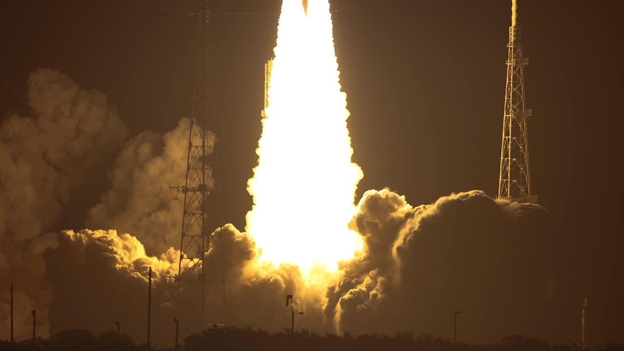 Slow Motion liftoff NASA's Artemis/Space Rocket