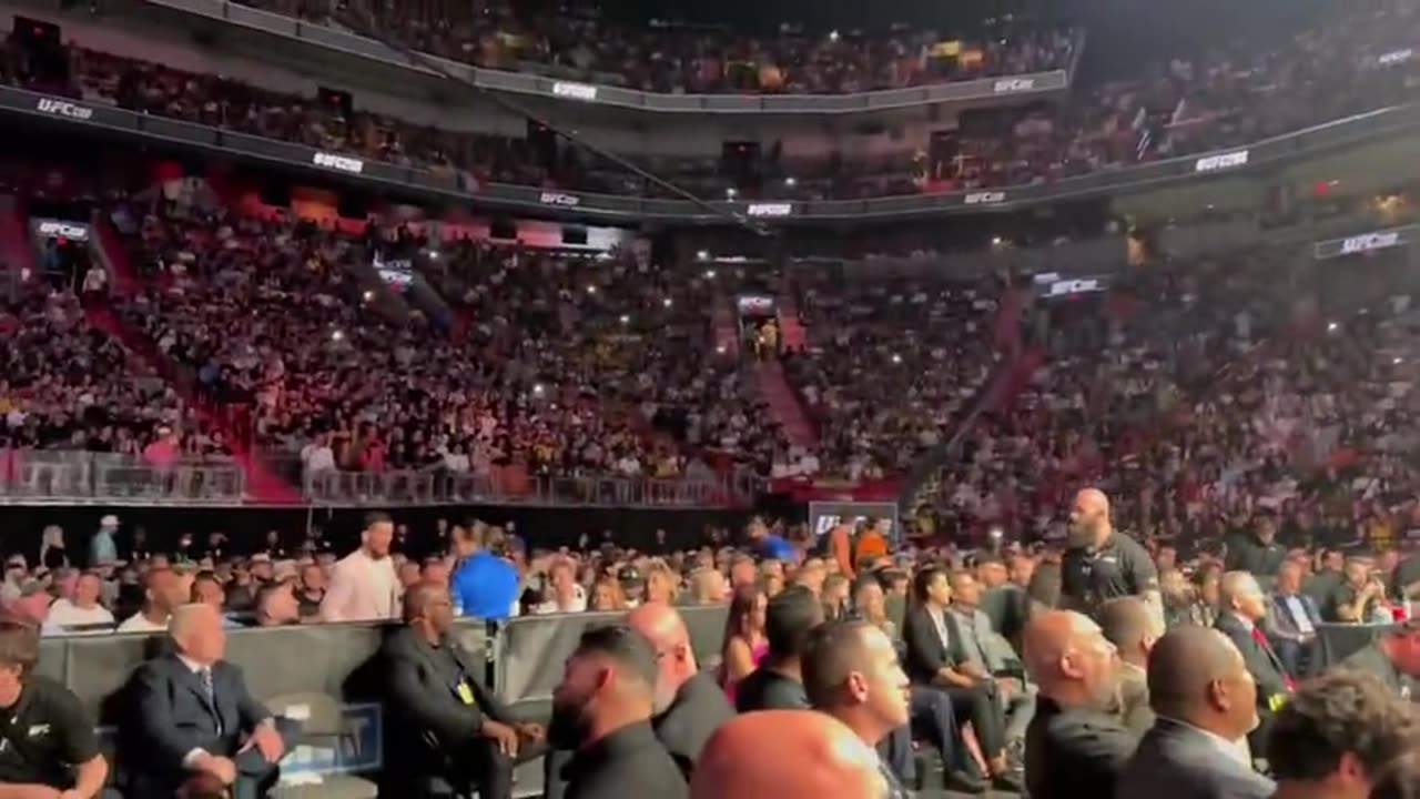 Trump Makes Surprise Appearance at UFC - "F*** Joe Biden" Chant Breaks Out