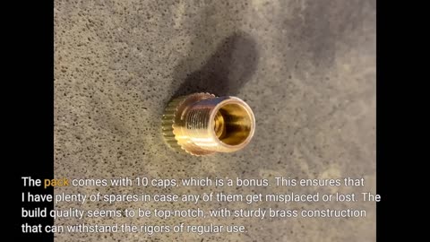 Customer Comments: Brass Presta Valve Adaptor (Pack of 5 + 10 Caps) - Convert Presta to Schrade...