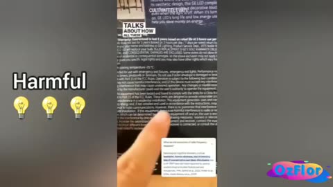 Harmful light bulbs