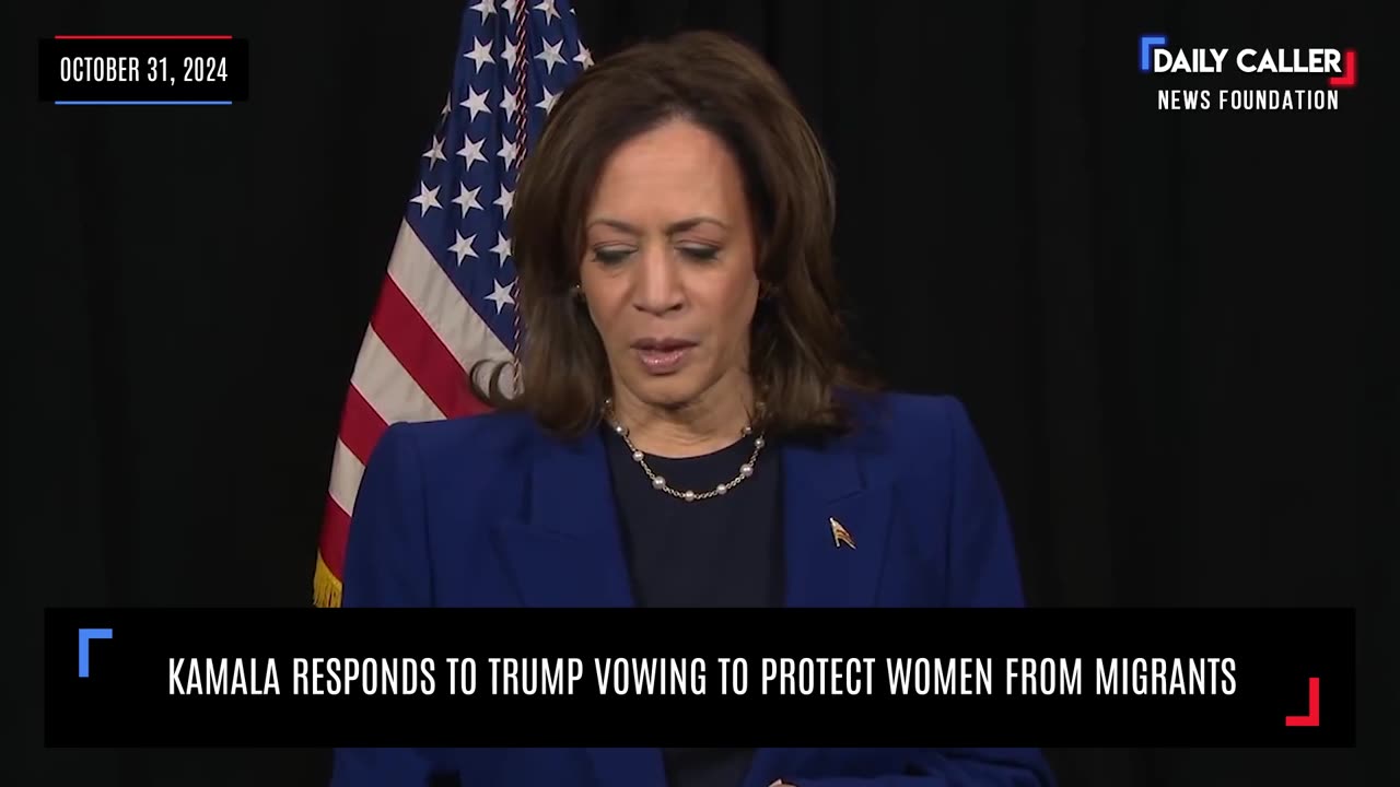 Kamala Responds To Trump Vowing To Protect Women From Migrants...