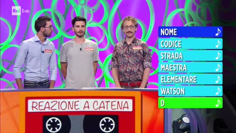 RAIUNO - Reazione A Catena-La Catena Musicale (20/07/2018)