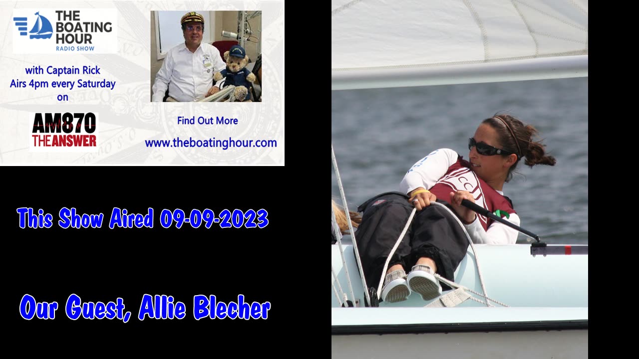 The Boating Hour Radio Show 09-09-2023 w Allie Blecher