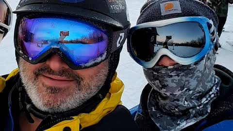 Skiing Blue