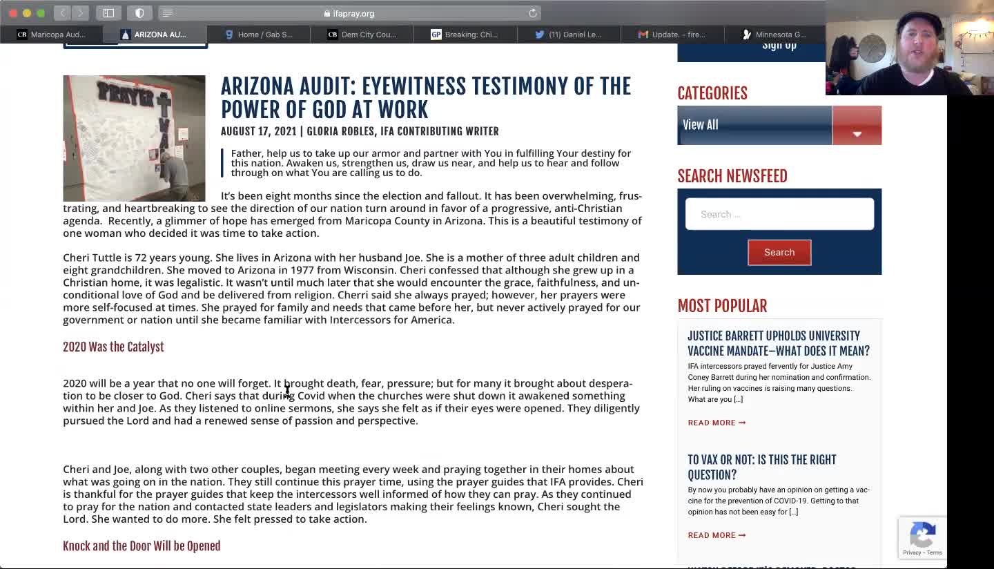 Power of God at AZ Audit, China Threatens Taiwan, FEMA Trucks in Seattle, 9 Children Rescued