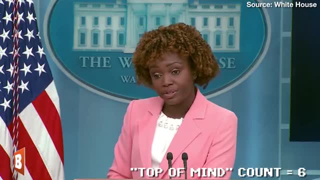 "Top of Mind" -- 13 Times! KJP Turns Into Broken Robot After Biden Looks for Dead Congresswoman.