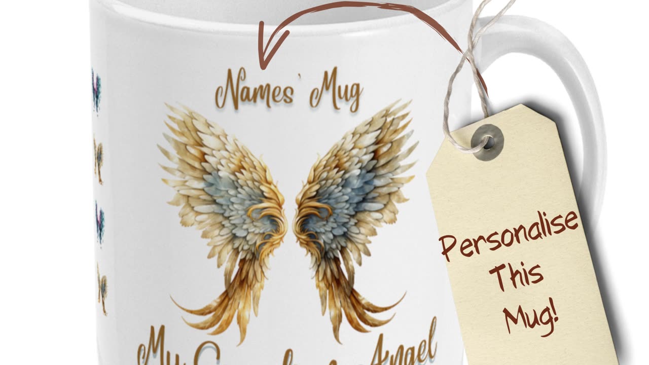 Personalised Guardian Angel Mug by Welovit ❤️