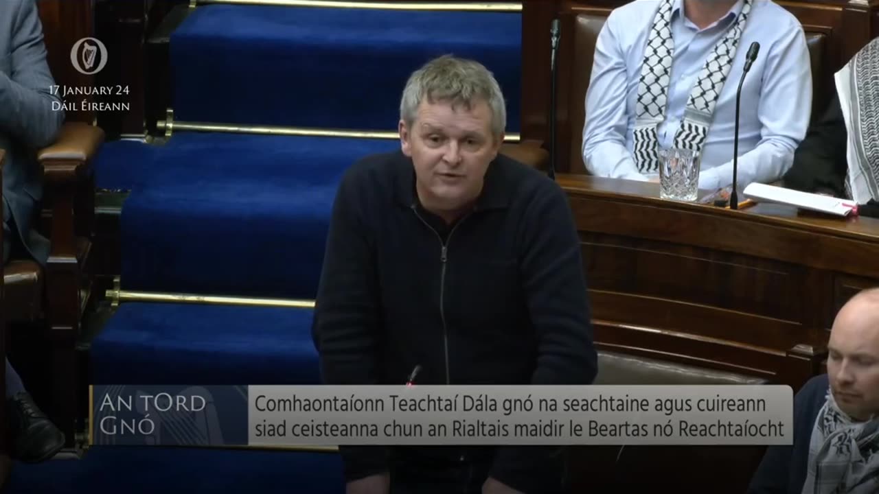 Dáil in uproar, debate suspended, not from disorder but courage