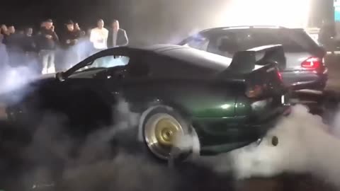 Toyota Supra Mk4 Epic burnout!!!