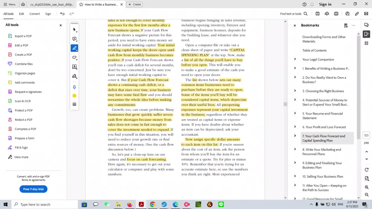 How to Write a Business Plan- Chapter 7: Your Cash Flow Forecast and Capital Spending Plan