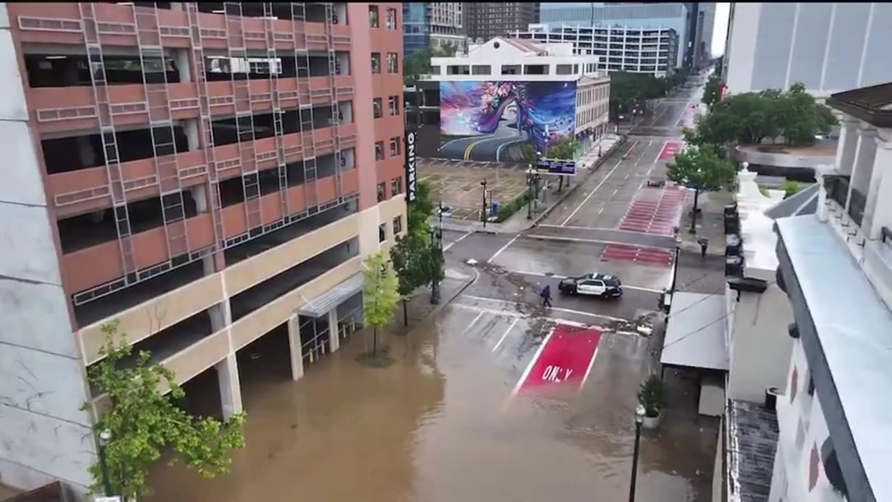 Drone Footage of Houston after Hurricane Beryl