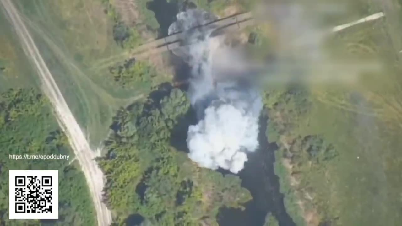 During the battles for Volchansk, bridges across the Volchya River