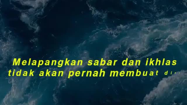 Melapangkan sabar dan ikhlas tidak akan pernah membuat diri merugi