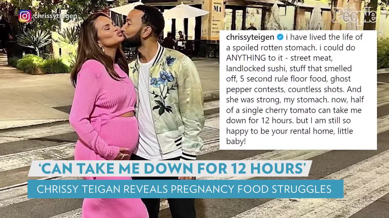 Chrissy Teigen Reveals New Pregnancy Food Struggles on Date with Husband John Legend PEOPLE